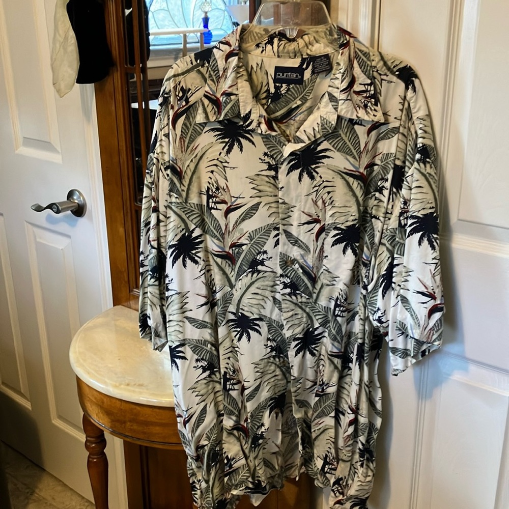 Puritan Rayon Tropical Short Sleeved Shirt like new XL